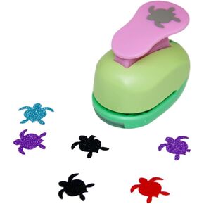 Cady Craft 1 inch Turtle Punches Shape Lever Action Craft Punch for Paper Crafting Scrapbooking eva Punches
