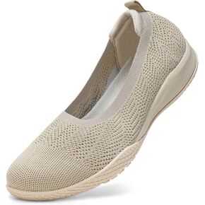 Women's Flats Slip On Go Walk Shoes for Women Comfortable Walking Sneakers Knit Low Wedge Dressy Ballet Shoes Zapatos para Mujer