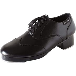 Miller & Ben Tap Shoes, Triple Threat, All Black Professional Tap Shoes