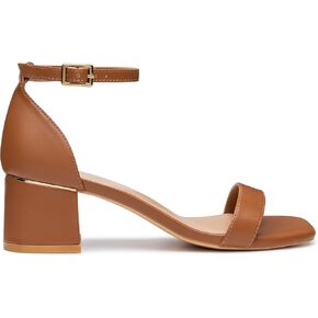 Trary Heels for Women, Square Toe Black Heels, Ankle Strap White Heels, Wide Width Chunky Heels for Women, Low Heel Dress Shoes for Women, Block Heels, Graduation Heels, Prom Heels, Strappy Heels