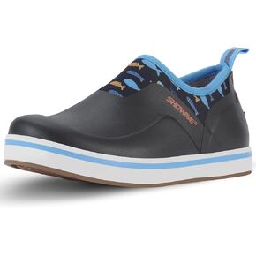 Women's Deck Shoes Waterproof Rain Shoes Breathable Non-slip Rubber Rain Boots Low Cut Design for Outdoor Fishing Gardening Walking