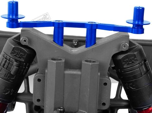 Aluminum Front Rear Body Posts Mount Shell Column Fixing Bracket Upgrades Part for 1/8 Mojave 4X4 4S BLX RC Car,Alloy Body Post Set Hops Up,Replaces ARA320740 Red in Saudi Arabia
