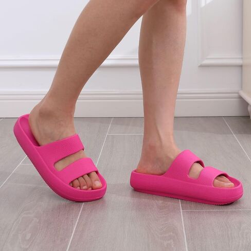 shevalues Orthopedic Slide Sandals for Women Arch Support Plantar Fasciitis | Soft Recovery Non-slip Slippers, Summer Lightweight Waterproof Cloud Slides in Saudi Arabia