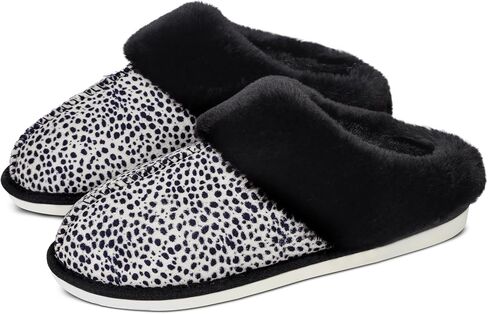 SNOWDROP Women's Slippers,Memory Foam Non-Slip Soft Warm And Cozy Fluffy Fuzzy Lady's Slippers,Indoor Outdoor Faux Fur House Shoes in Saudi Arabia