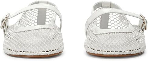Mesh Ballet Flats for Women Fishnet Ballerina Flats with Adjustable Mary Jane Round Toe Buckle Strappy Shoes in Saudi Arabia
