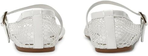 Mesh Ballet Flats for Women Fishnet Ballerina Flats with Adjustable Mary Jane Round Toe Buckle Strappy Shoes in Saudi Arabia