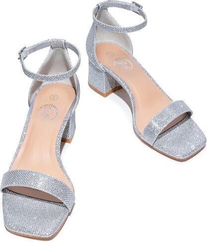 Trary Heels for Women, Square Toe Black Heels, Ankle Strap White Heels, Wide Width Chunky Heels for Women, Low Heel Dress Shoes for Women, Block Heels, Graduation Heels, Prom Heels, Strappy Heels in Saudi Arabia