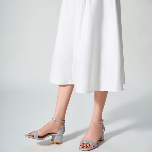 Trary Heels for Women, Square Toe Black Heels, Ankle Strap White Heels, Wide Width Chunky Heels for Women, Low Heel Dress Shoes for Women, Block Heels, Graduation Heels, Prom Heels, Strappy Heels in Saudi Arabia