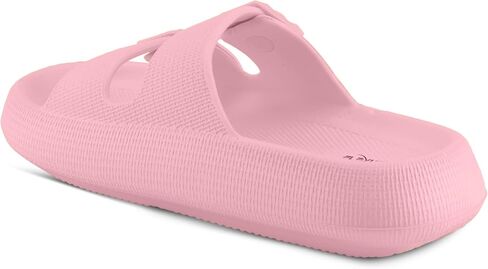 Flexus Women's Bubbles Waterproof Slide Sandals with Adjustable Buckle Straps - Cushioned Footbed, Lightweight EVA Sole, Padded Insole, Slip-On Comfort in Kuwait