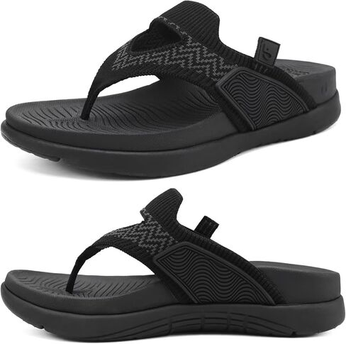 COFACE Womens Fashion Orthotic Flip Flops Recovery Walking Lightweight Athletic Thick Yoga Mat Cushion Thong Sandals With Comfortable Plantar Fasciitis Arch Support in Saudi Arabia