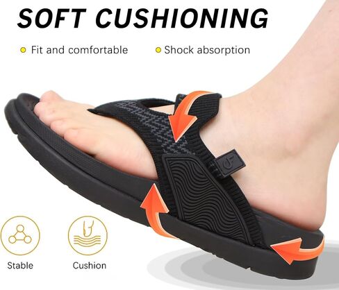 COFACE Womens Fashion Orthotic Flip Flops Recovery Walking Lightweight Athletic Thick Yoga Mat Cushion Thong Sandals With Comfortable Plantar Fasciitis Arch Support in Saudi Arabia