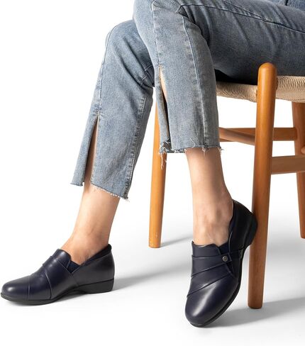 DREAM PAIRS Loafer for Women Slip-on Comfortable Dressy Loafers Business Casual Work Office Loafer Shoes Faux Leather Round Toe with Arch Support in Saudi Arabia