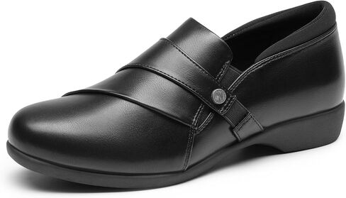 DREAM PAIRS Loafer for Women Slip-on Comfortable Dressy Loafers Business Casual Work Office Loafer Shoes Faux Leather Round Toe with Arch Support in Saudi Arabia