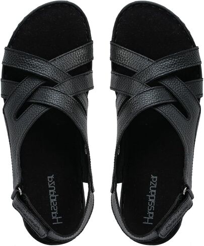 Harssidanzar Womens Wedge Sandals Summer Open Toe Walking Low Heel Sandals SL262US in Saudi Arabia