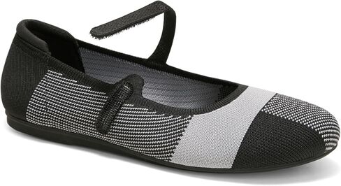 Arromic Flats for Women Round Toe Mary Jane Shoes Comfortable Dressy Women Ballet Flats Adjustable Straps Washable Knit Slip On Shoes in Saudi Arabia
