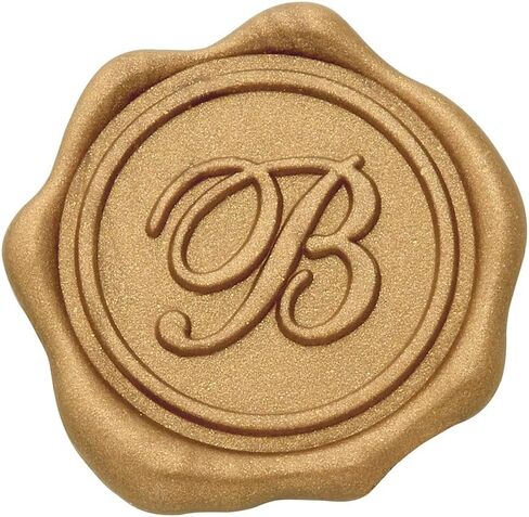 ملصقات ختم الشمع اللاصقة 25 قطعة مصنوعة مسبقًا من الأحرف الأولى من الشمع الذهبي الختم الحقيقي (الأولي T) in Kuwait