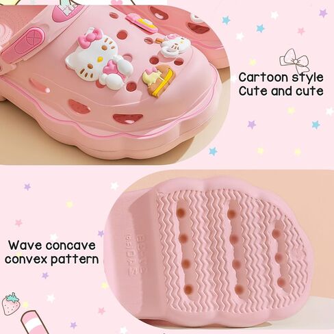 Casual Garden Clogs Cute Summer Women Slippers Cartoon Beach Sandals Indoor Outdoor Cloud Slides in Saudi Arabia