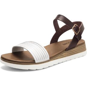 Carcuume Women's Comfortable Lightweight Walking Footbed Arch Support Flat Sandal,DR-00