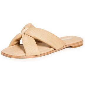 SCHUTZ Women's Fairy Casual Straw & Nappa Leather Sandal