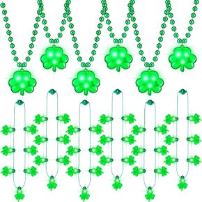 Remuuly 12 Pcs Christmas Light Necklace Bright Light up Bulb Necklace LED Mini Bulbs Necklace for Kids Girl Ugly Party Favors Birthday Xmas (Classic)