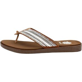 Yellow Box Women's Datha Flip Flop Sandal, Platform Height 0.5 inches, Heel 0.75 inches, Cute & Comfortable in Saudi Arabia