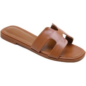 Women's Flat Sandals Comfortable Fashion Slide Walking Summer Flat Slippers