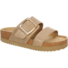 Bjorndal Clara - Women's Two Strap Platform Footbed Slide Sandals