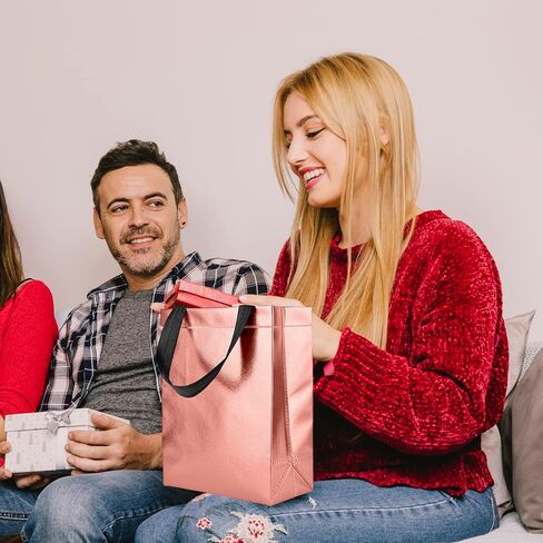 BLEWINDZ Colorful Gift Bags with Tissues – 9PCS Reusable Gift Bags Medium Size - Ideal for Goodie Bags, Birthday Gift Bag, Party Favor Bags, Shopping Bags in Kuwait