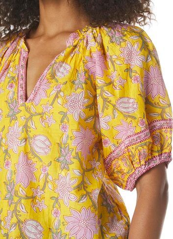 VELVET BY GRAHAM & SPENCER Women's Lyra Printed Voile Top in Saudi Arabia