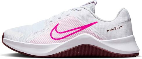 Nike MC Trainer 2 Women’s Workout Shoes (DM0824-105, White/Pink Foam/Dark Team Red/Fierce Pink) Size 10.5 in Saudi Arabia