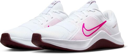 Nike MC Trainer 2 Women’s Workout Shoes (DM0824-105, White/Pink Foam/Dark Team Red/Fierce Pink) Size 10.5 in Saudi Arabia