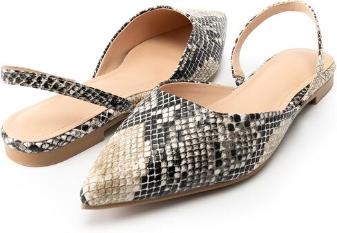 Slingback Flats for Women Pointed Toe Flats Slip On Casual Office Shoes for Women in Saudi Arabia