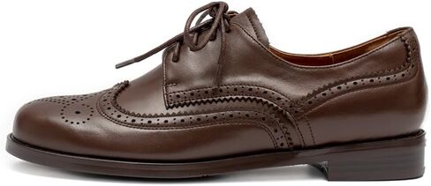 Women's Dress Brogue Lace-up Leather Oxford in Kuwait