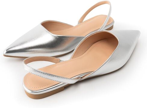 Slingback Flats for Women Pointed Toe Flats Slip On Casual Office Shoes for Women in Saudi Arabia