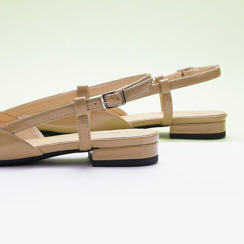 C.Paravano Women's Flats | Pointed Toe Flats Sandals | Slingback Flats for Women | Ankle Strap Slingback Shoes | Comfort Leather Slip on Shoes | Casual Dress Shoes in Saudi Arabia