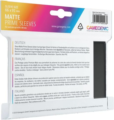 Matte Prime Sleeves: Blue (Pack of 2) in Saudi Arabia