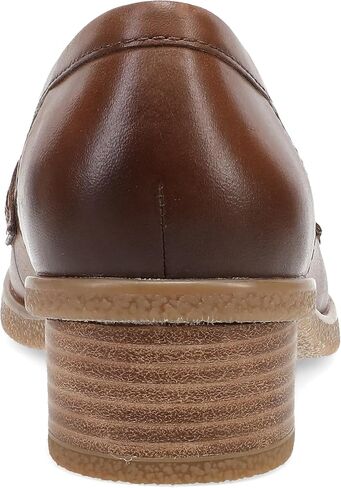 Dansko Danica Heeled Loafer for Women - Waterproof Leather with Rubber Outsole and Leather Stacked Heel for Long-Lasting Style Natural Arch Technology for Added Support in Saudi Arabia