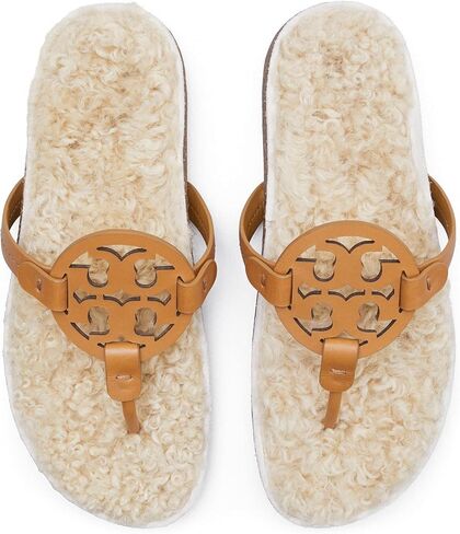 Tory Burch Miller Cloud Shearling Caramel Corn/Buttermilk 7 M in Saudi Arabia