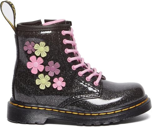 Dr. Martens Kid's Collection 1460 (Toddler) - Boots for Kids - Leather Upper - Textile Lining - EV Footbed Black Glitter 8 UK (US 9 Toddler) M in Saudi Arabia