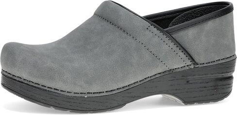 Dansko Professional Slip-On Clogs for Women-Rocker Sole and Arch Support for Comfort-Ideal for Long Standing Professionals-Nursing, Food Service, Healthcare Professionals Grey Microbuck 9.5-10 M US in Saudi Arabia