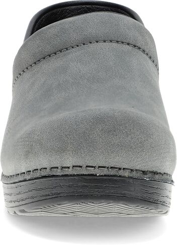 Dansko Professional Slip-On Clogs for Women-Rocker Sole and Arch Support for Comfort-Ideal for Long Standing Professionals-Nursing, Food Service, Healthcare Professionals Grey Microbuck 9.5-10 M US in Saudi Arabia
