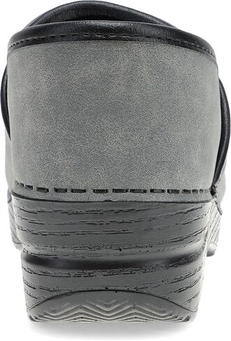Dansko Professional Slip-On Clogs for Women-Rocker Sole and Arch Support for Comfort-Ideal for Long Standing Professionals-Nursing, Food Service, Healthcare Professionals Grey Microbuck 9.5-10 M US in Saudi Arabia