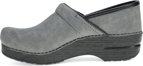 Dansko Professional Slip-On Clogs for Women-Rocker Sole and Arch Support for Comfort-Ideal for Long Standing Professionals-Nursing, Food Service, Healthcare Professionals Grey Microbuck 9.5-10 M US in Saudi Arabia