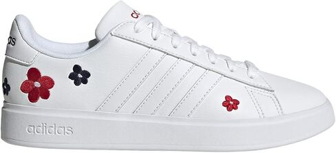 حذاء تنس نسائي من adidas Grand Court 2.0 بطباعة زهور in Saudi Arabia