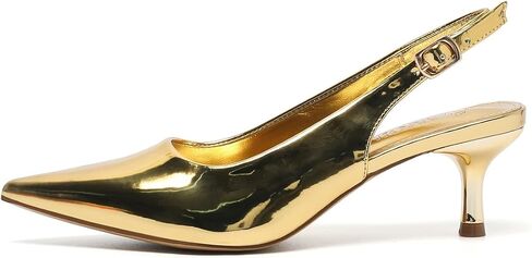 Amoji Women's 2 Inch Pointed Toe Low Kitten Heel Slingback Pump Party Wedding Dress Shoes FZ321 in Saudi Arabia
