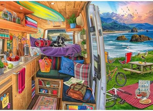 لغز Ravensburger 16457 Rig Views مكون من 1000 قطعة للبالغين - كل قطعة فريدة من نوعها، تقنية Softclick تعني أن القطع تتناسب معًا بشكل مثالي in Kuwait