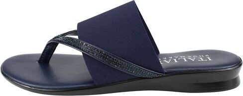 ITALIAN Shoemakers Sorbi Womens Flip Flop Slide Sandals - Dressy Shoe for Women Low Wedge Comfort Heel in Saudi Arabia