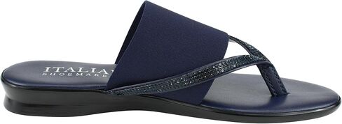 ITALIAN Shoemakers Sorbi Womens Flip Flop Slide Sandals - Dressy Shoe for Women Low Wedge Comfort Heel in Saudi Arabia