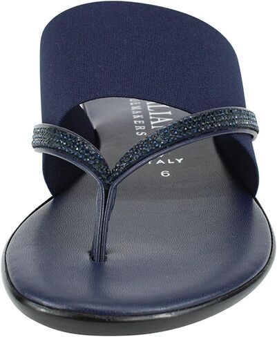 ITALIAN Shoemakers Sorbi Womens Flip Flop Slide Sandals - Dressy Shoe for Women Low Wedge Comfort Heel in Saudi Arabia
