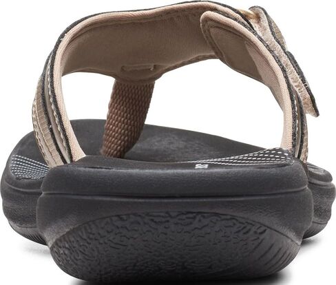 Clarks Womens Breeze Sea Flip-Flop Sandals - Comfortable Flip Flop with Adjustable Hook and Arch Support - Casual Summer Wearing Cloudsteppers for Everyday in Saudi Arabia